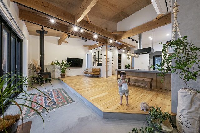 グランハウスの土間施工例